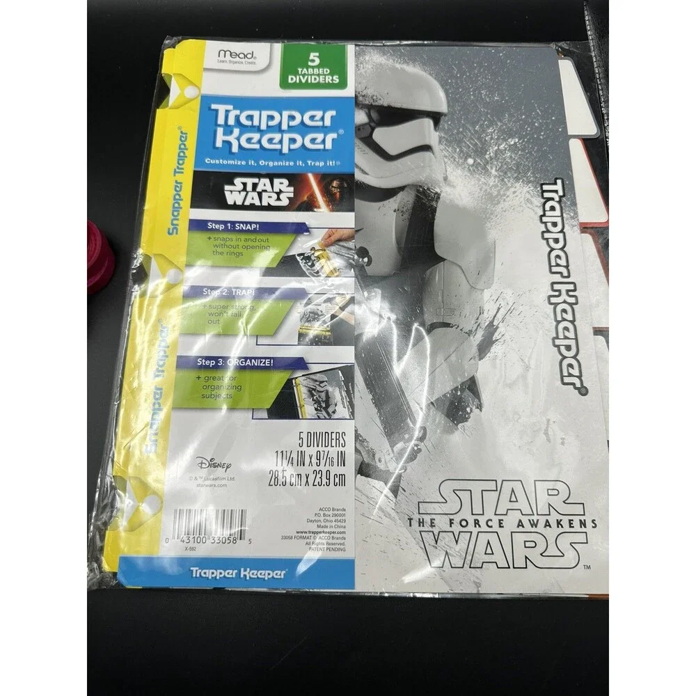 STAR WARS TRAPPER KEEPER 5  MEAD DISNEY LUCASFILM W/ R2D2 VTG Folder